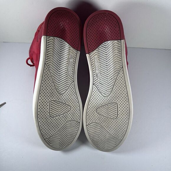Adidas Tubular Invader Mid Red Suede Lace Up Athletic Shoes Men's Size 10 - Picture 9 of 11